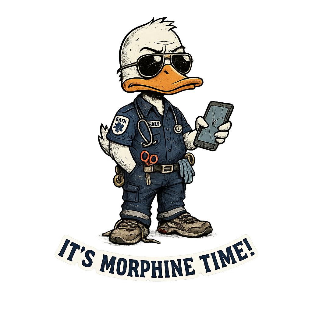 ITS MORPHINE TIME DECAL