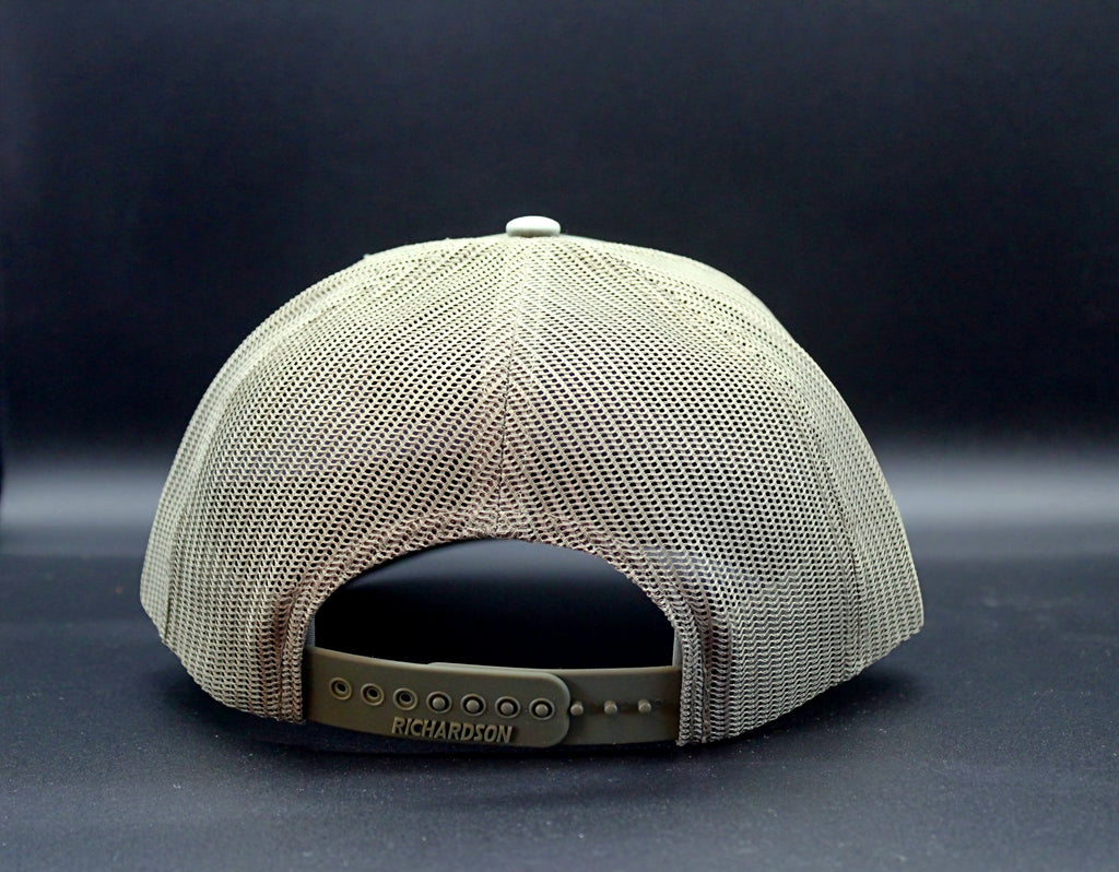 Falcon Leather Patch Trucker Hat