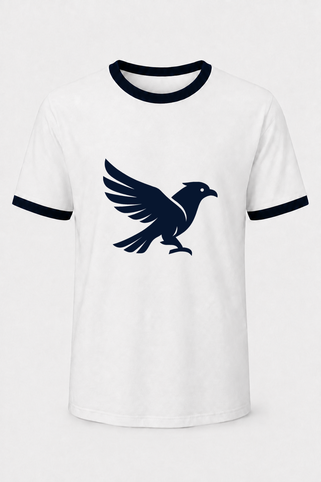 WHITE/NAVY HERITAGE RINGER TEE